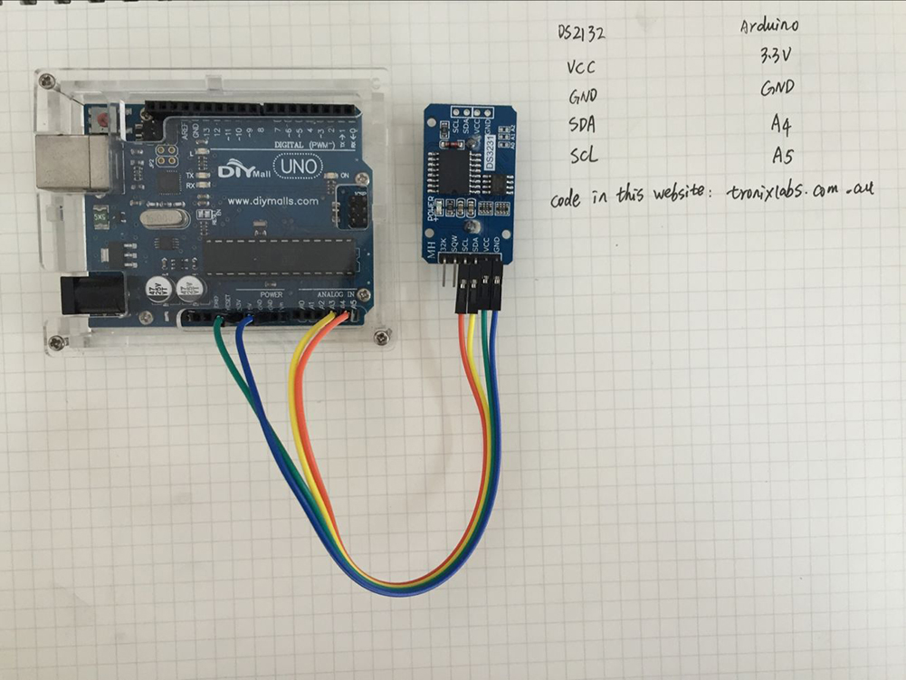 DS3231 RTC connecté à Arduino Uno pour affichage heure/date – ELECTRONIC SHOP